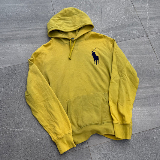 overdyed yellow/green ralph hoodie - L