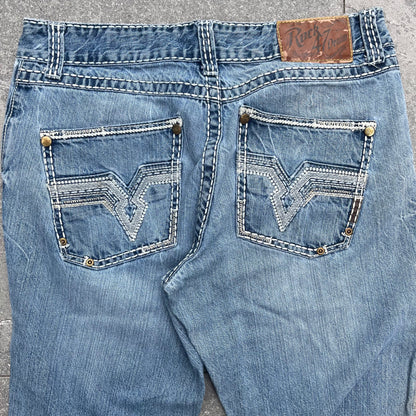 embroided bootcuts - 34x33”