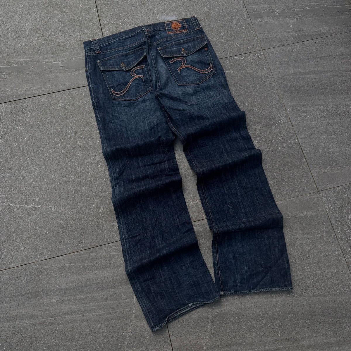raw denim rock republics - 38x35”