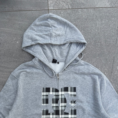 DC plaid zip ((rare)) - L