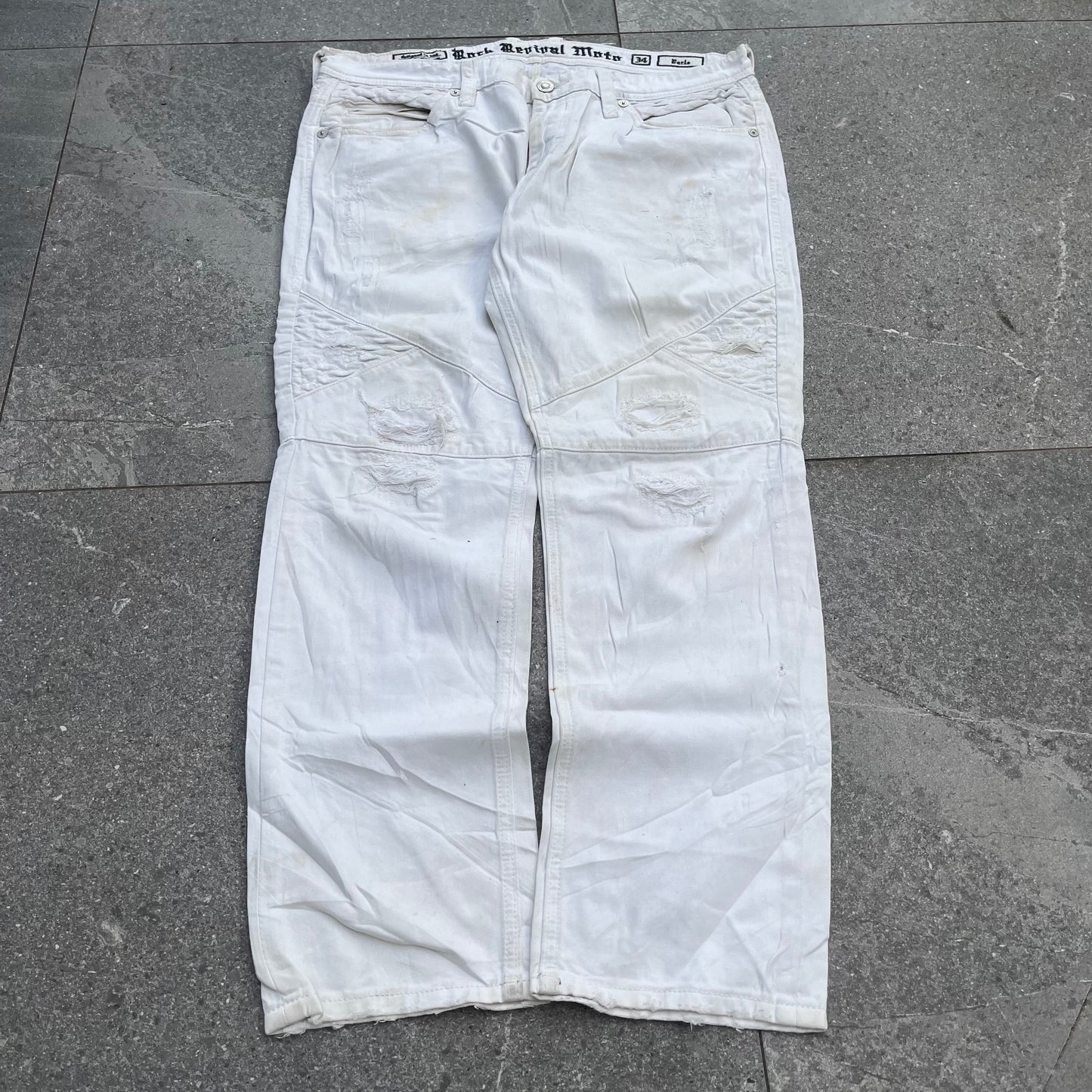 rock revivals motorcycle jeans - 38x30”