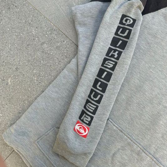 90s quiksilver triple hit hoodie - L