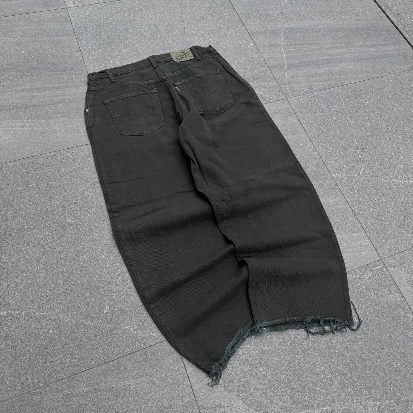 god tier olive baggy silvertabs - 35x28”