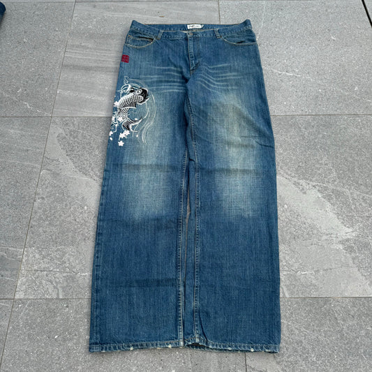 karakuri multi pocket jeans - 38x33”