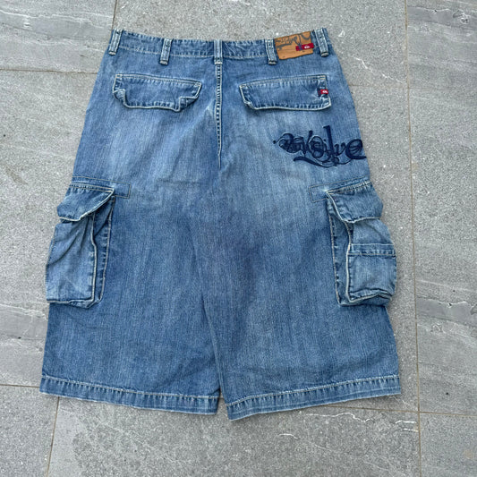 grail quiksilver looooong jorts - 34x16”