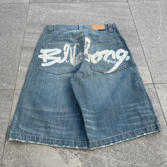 banger billabong spellout jorts - 30x12”