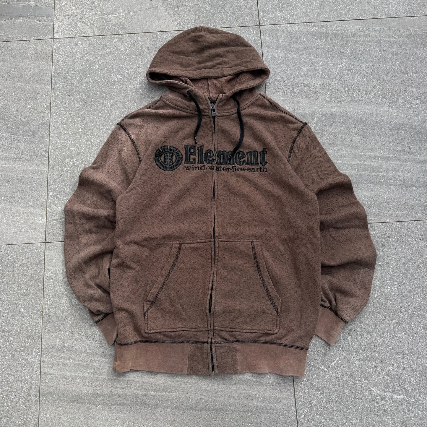 grail element rusty brown zip - M