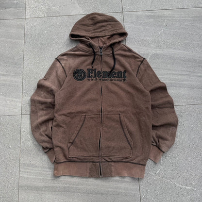 grail element rusty brown zip - M