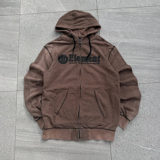 grail element rusty brown zip - M
