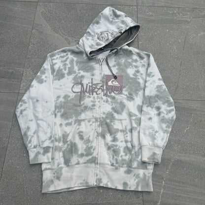 quiksilver cloud print zip - L