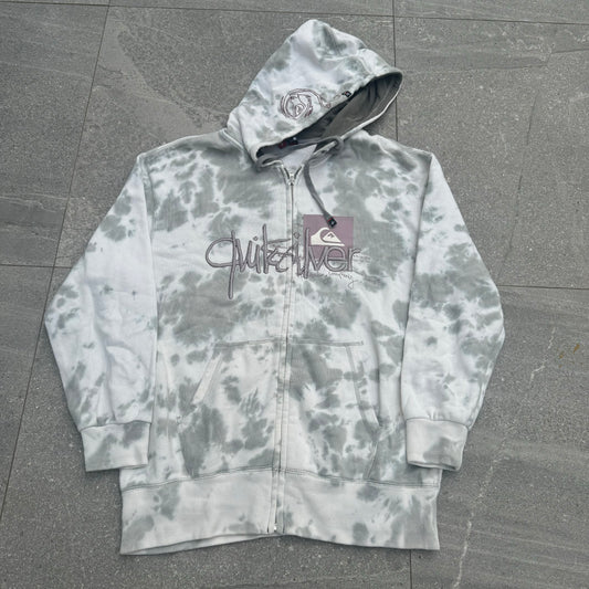 quiksilver cloud print zip - L