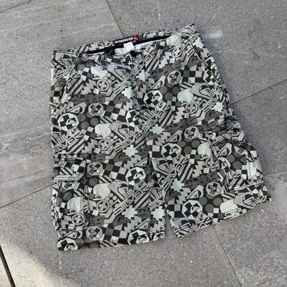 loooong quiksilver AOP shorts - 36”