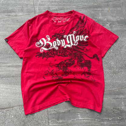 holy tough body glove spellout tee - M