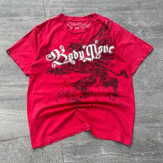 holy tough body glove spellout tee - M