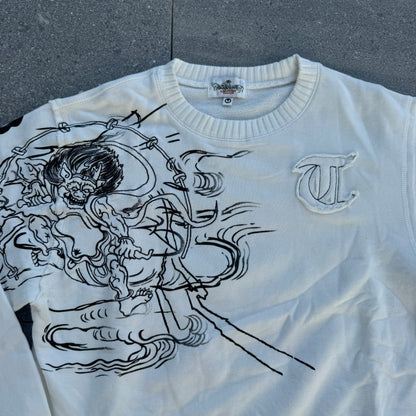 HARDEST BACK SPELLOUT KARAKURI CREWNECK - S/M