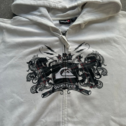 quiksilver plaid hit hoodie - L