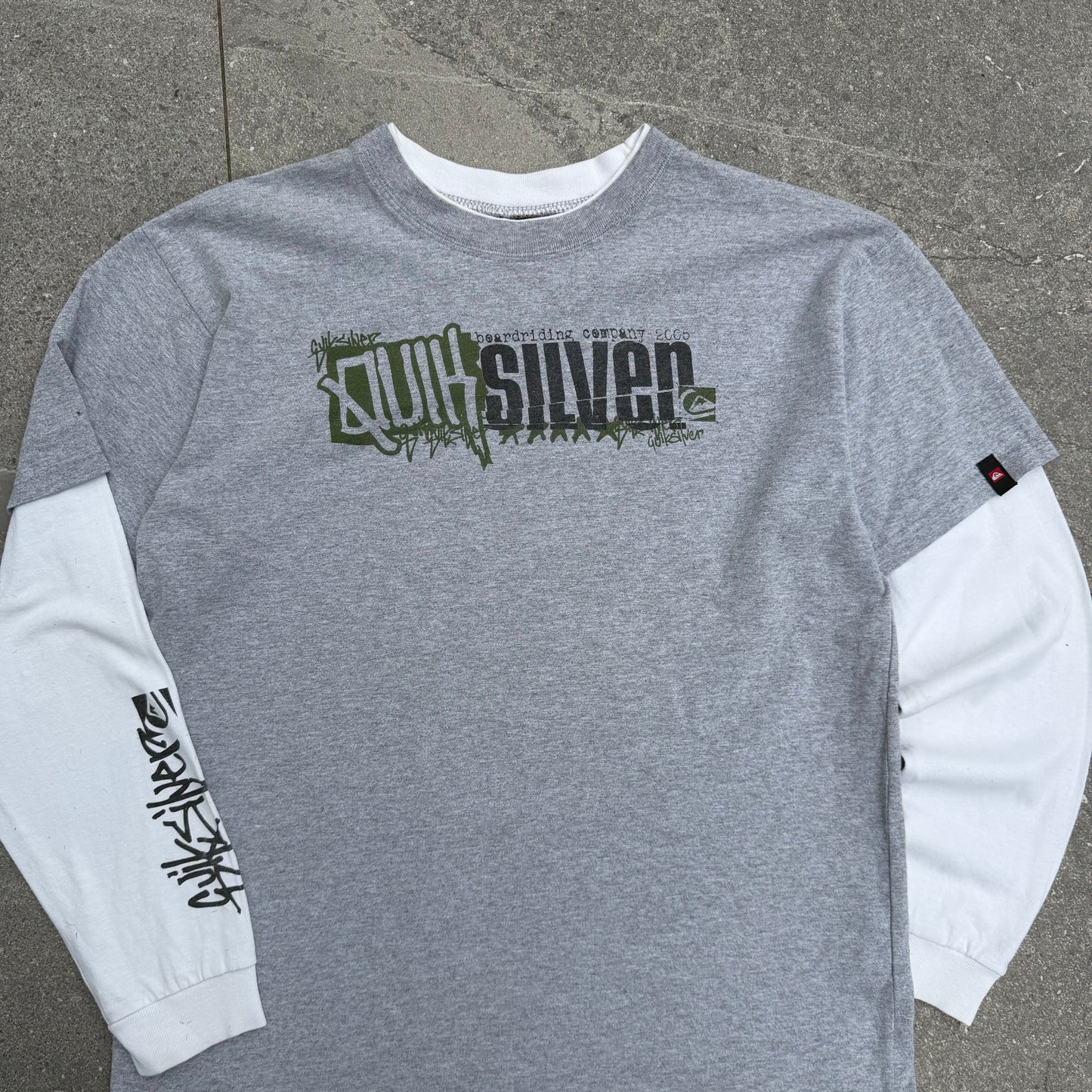 quiksilver layered longsleeve - S
