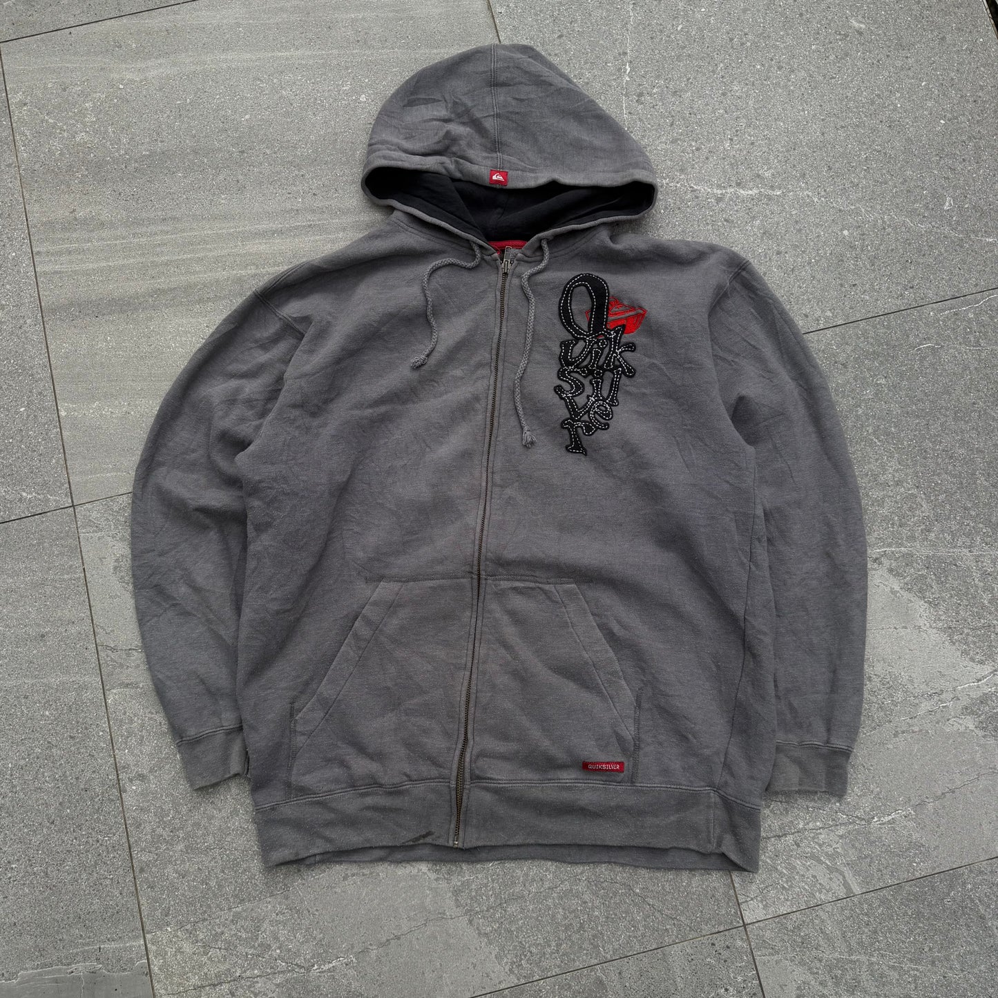 quiksilver front hit hoodie - L