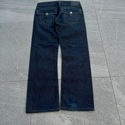raw denim truey bootcuts - 36x33”