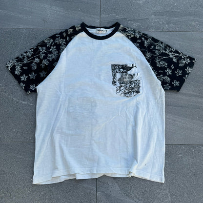 slub cotton karakuri tee - XL/XXL
