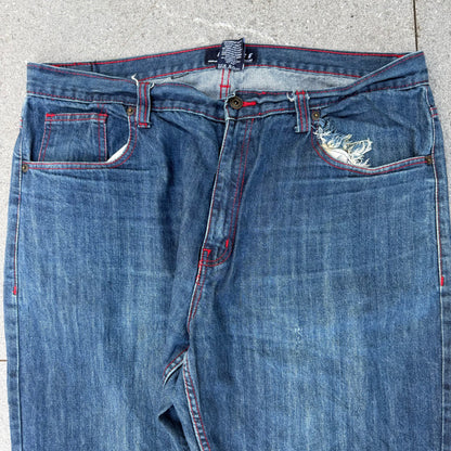 refuse denim pocket stamps - 38x30”