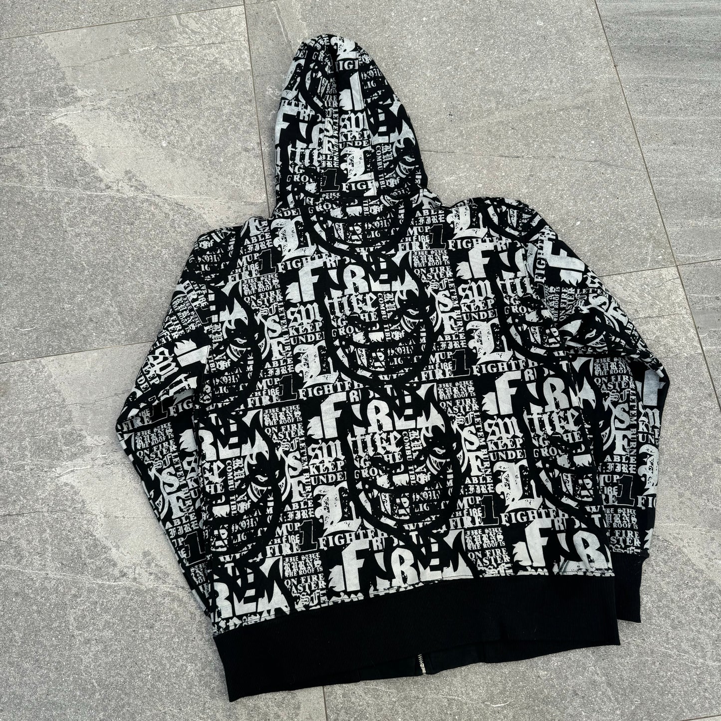 insane AOP spitfire hoodie - L