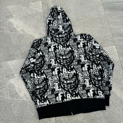 insane AOP spitfire hoodie - L
