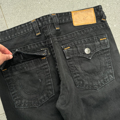 baggy black trueys - 37x30”
