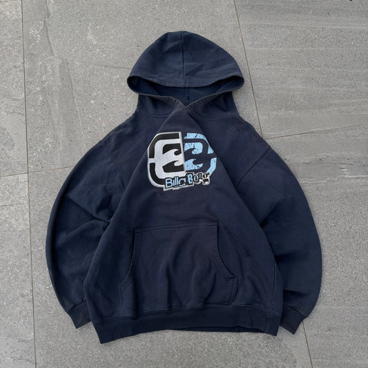 s tier billabong grunge stamp hoodie - XS