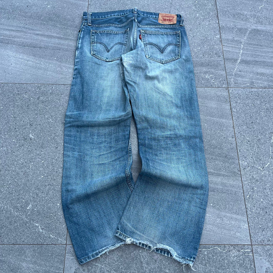 god tier 527 bootcut faders - 36x32”