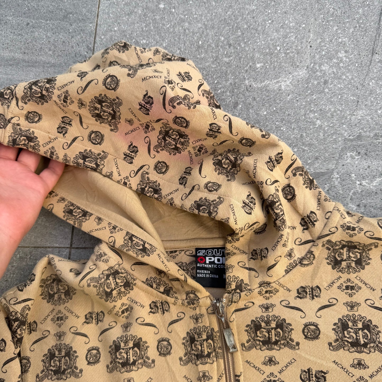insane southpole AOP hoodie - M