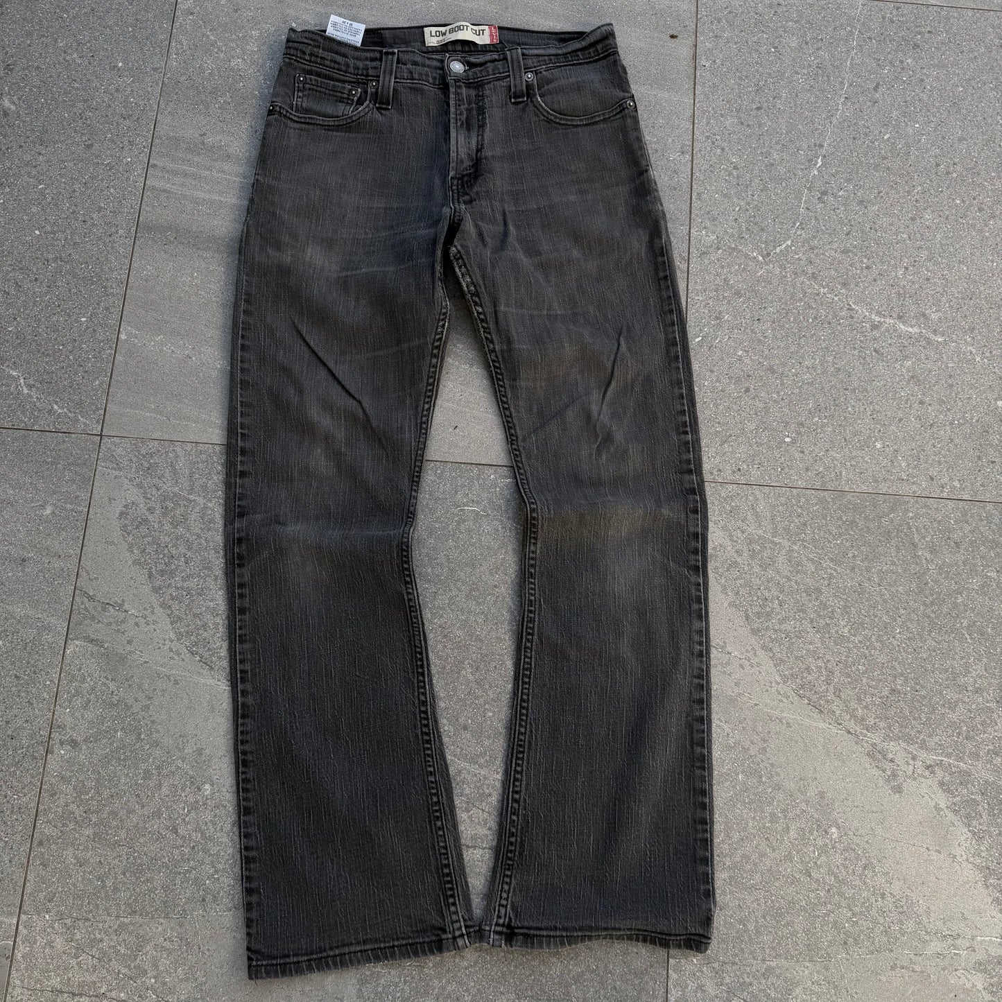blacked out levi’s 527 - 30x30”