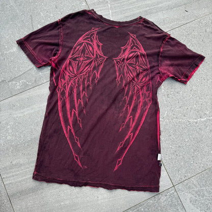 reversible affliction tee -M/L