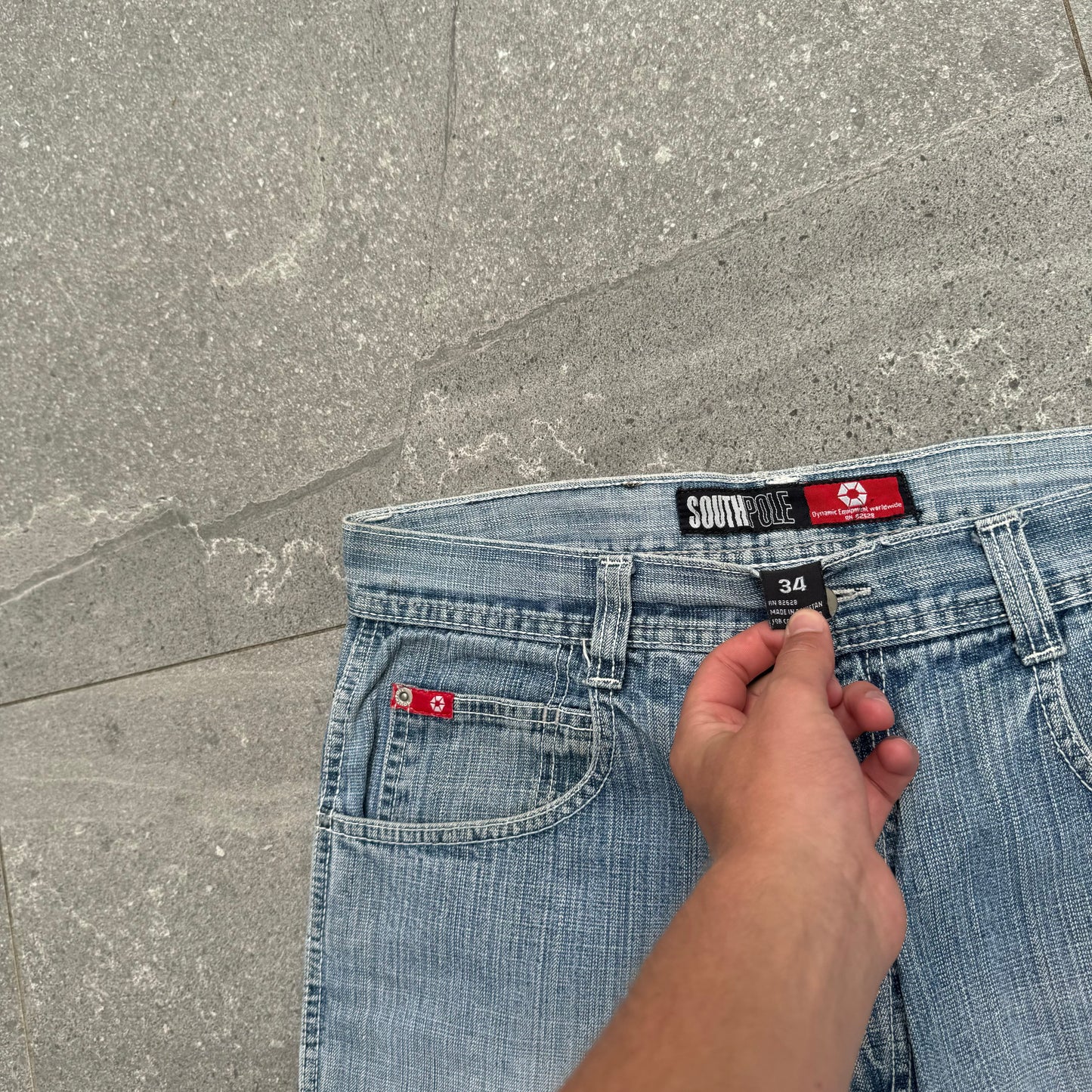 southpole redtabs jorts - 34x13.5”