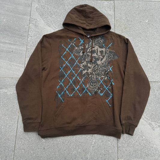skull hoodie - L