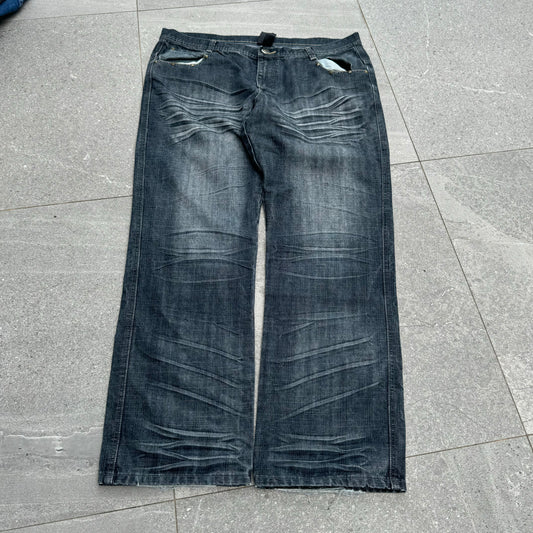 studded rawblue bootcuts - 40x32”