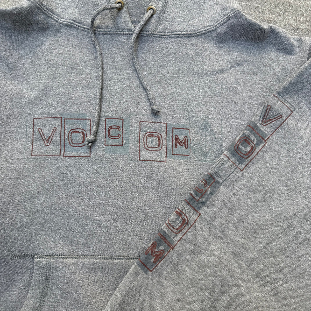 goat og volcom stencil hoodie - S
