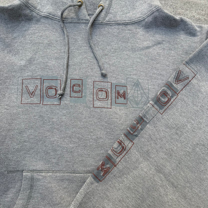 goat og volcom stencil hoodie - S