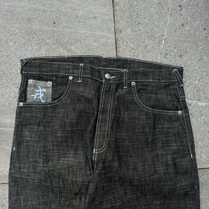 fufu raw denim evisus (still hard AF) - 36x34”