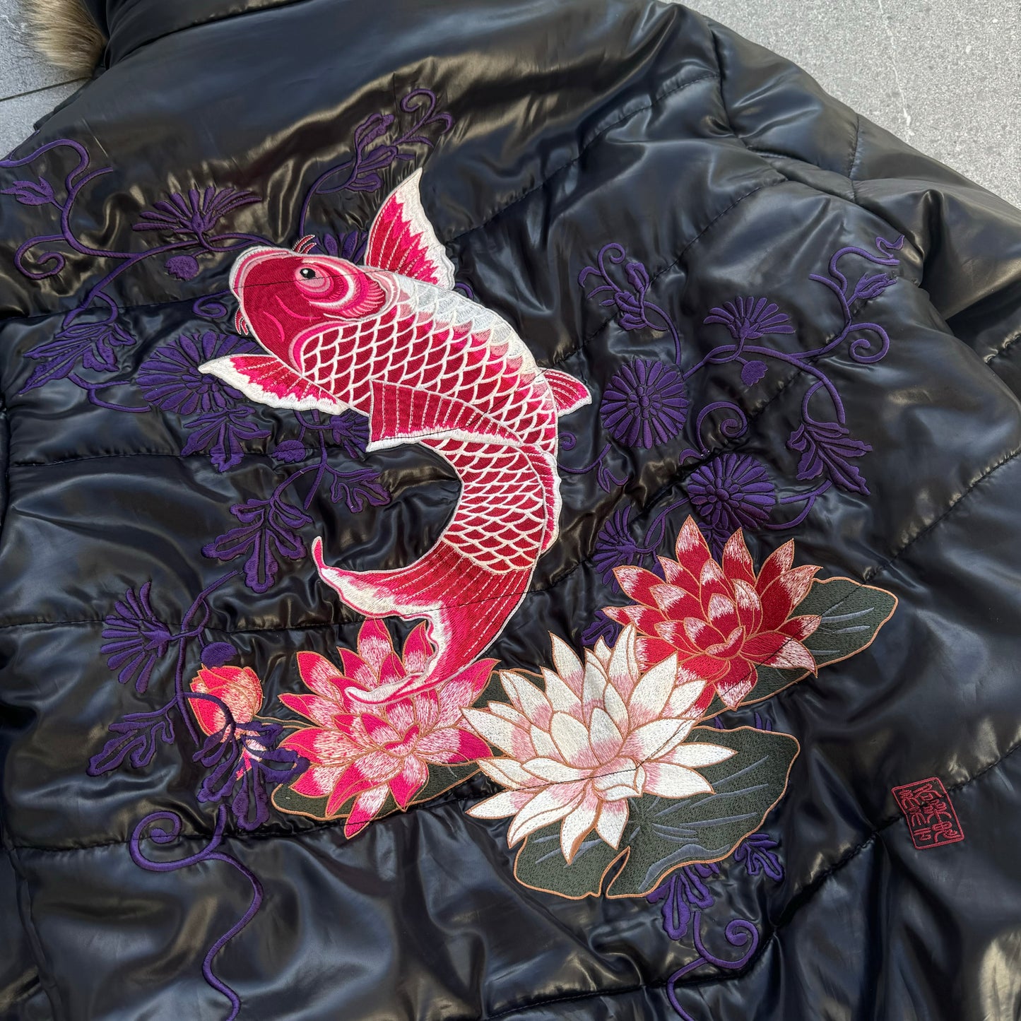 grail GRAIL grail KARAKURIIIII HOODED PUFFFFER - XL