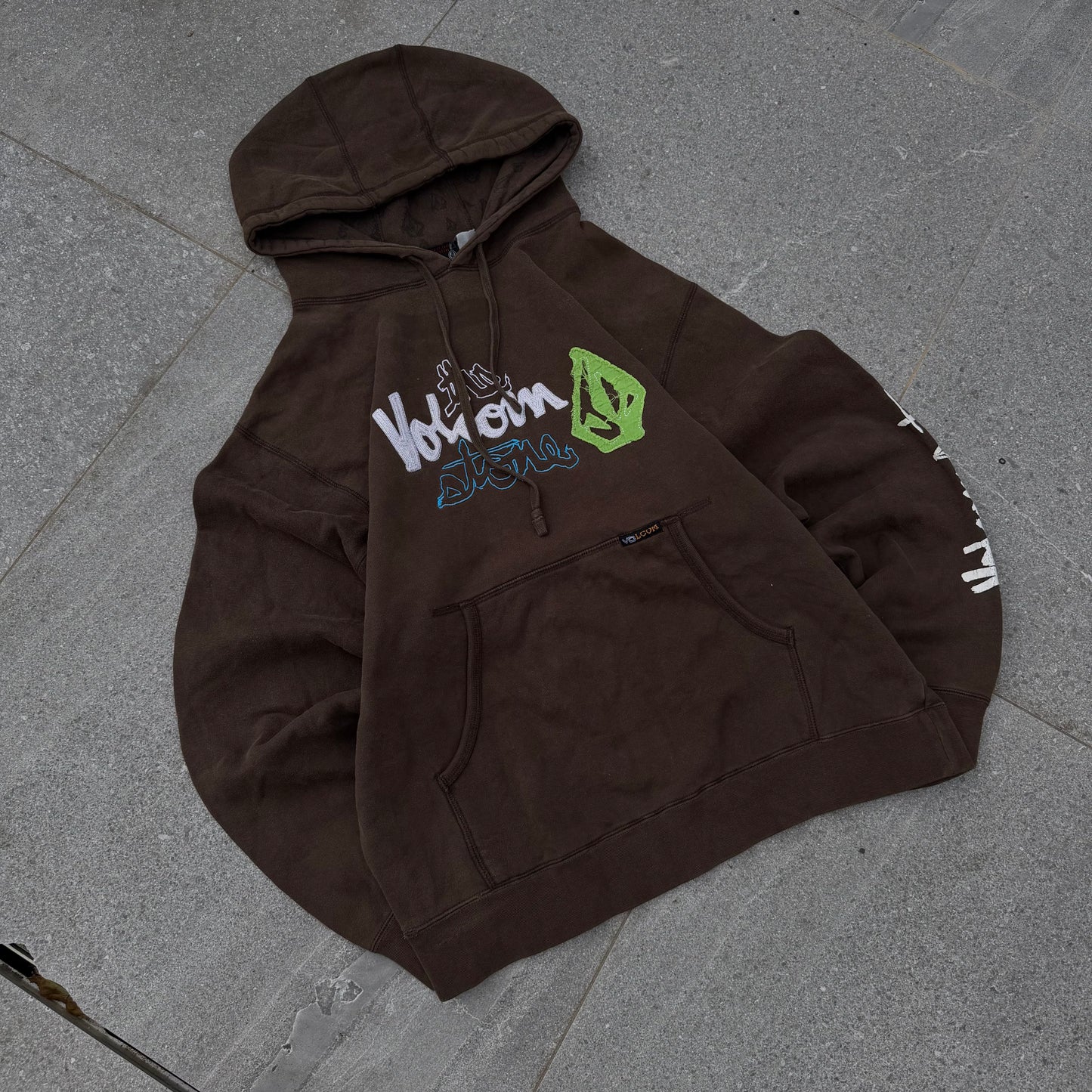 volcom embroidered spellout - S