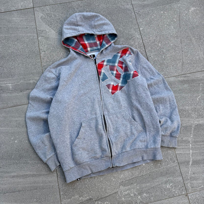 plaid 2 tone DC hoodie 🤤 size L