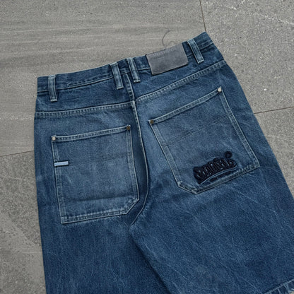 hard southpole graffiti jorts - 34x13”