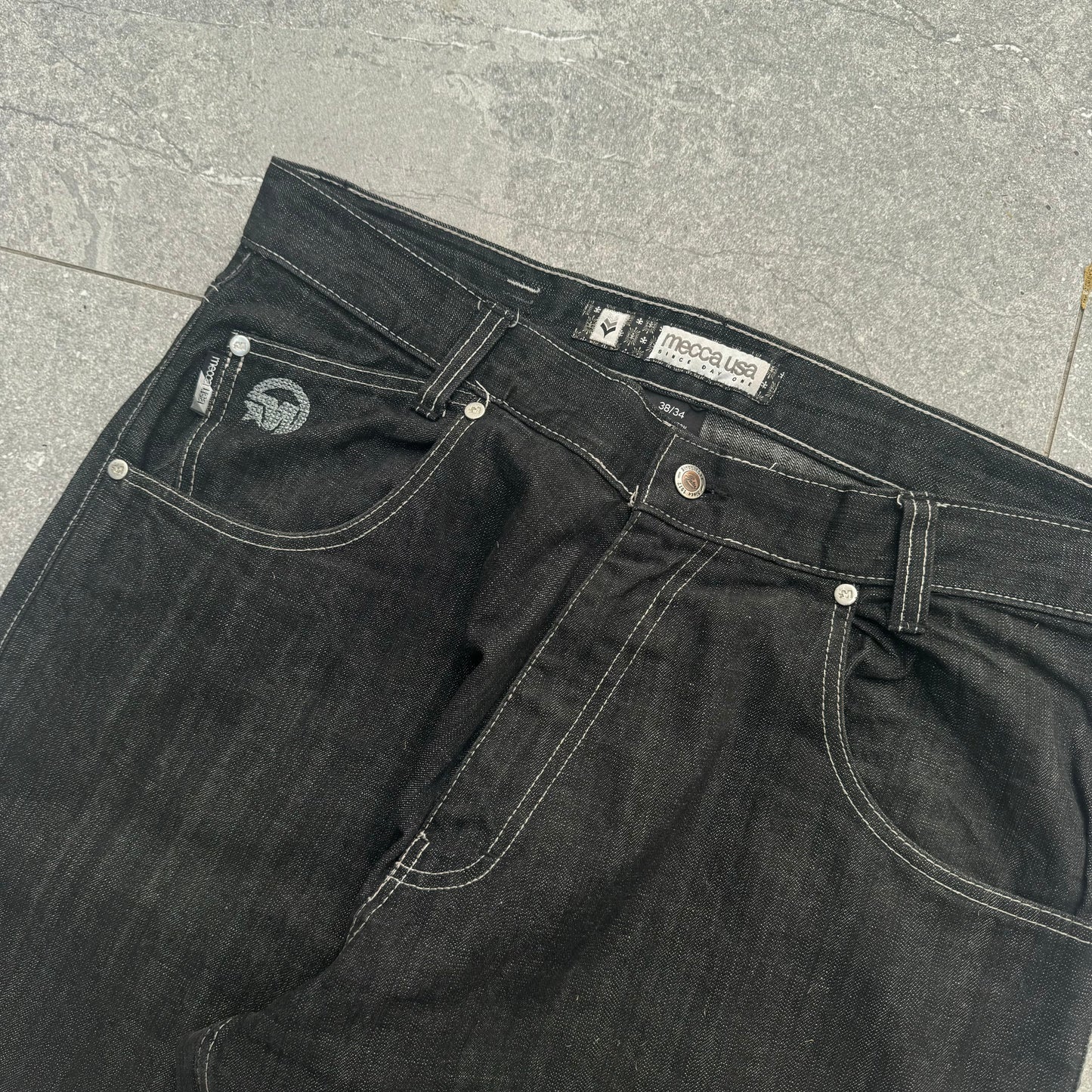 grail 90s mecca denim - 38x29”