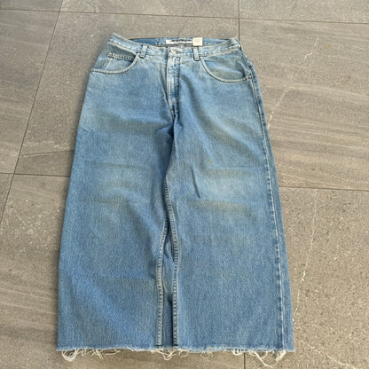 anchor blue widelegs (u should cut these into jorts trust) - 33x24”