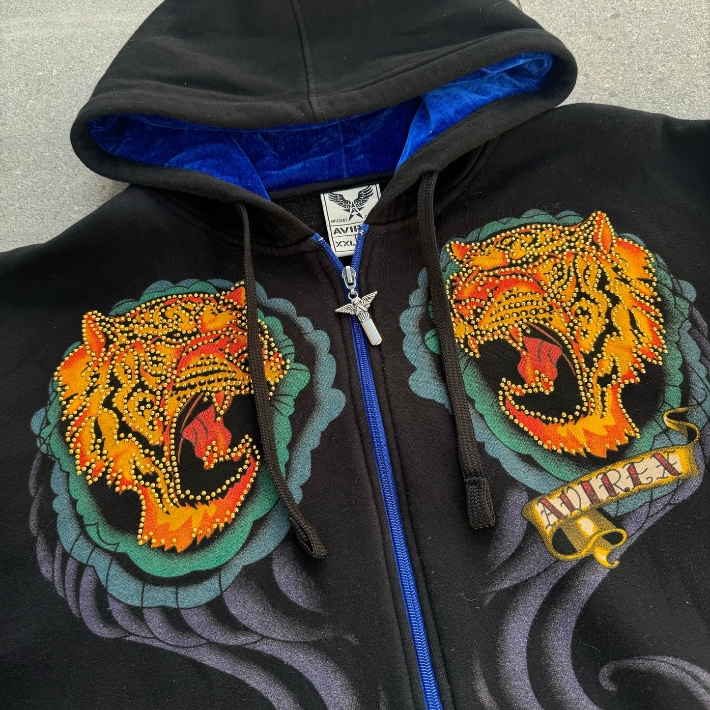 grail avirex hoodie - XL