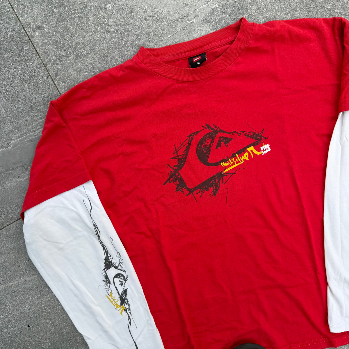 quiksilver layered longsleeve - M