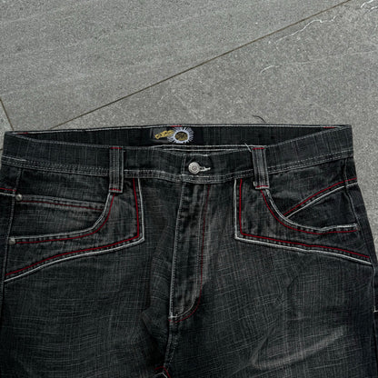 wild exa black fade jeans - 40x33”