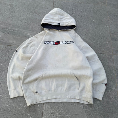90s cream panelled quiksilver grail - L