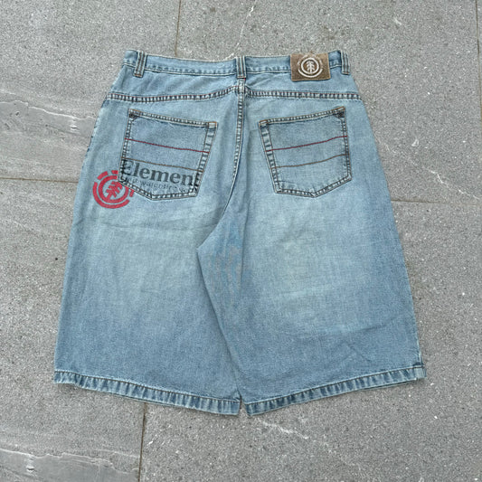 gangsta element jorts - 34x12.5”